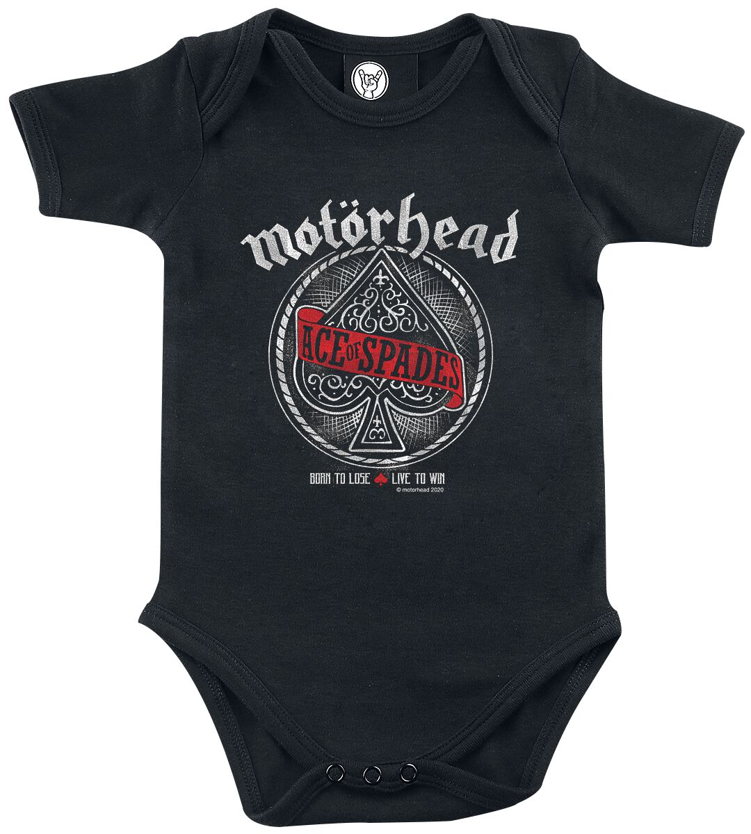 Motörhead Body für Babys - Metal-Kids - Red Banner - für Mädchen & Jungen - schwarz  - Lizenziertes Merchandise!