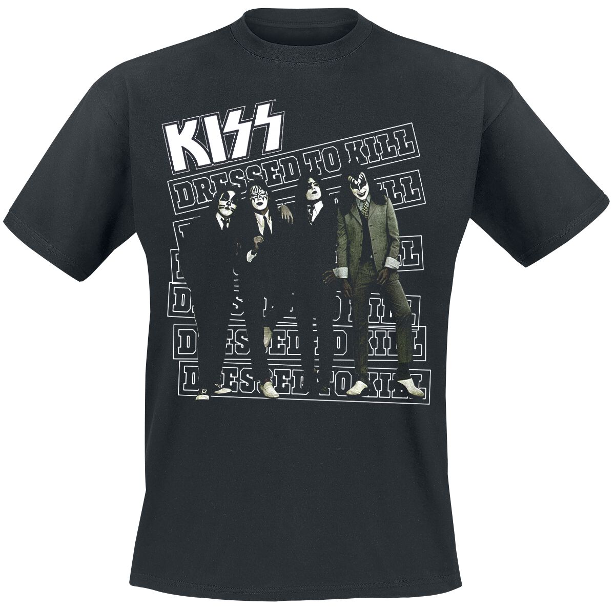 Image of Kiss Dressed To Kill T-Shirt schwarz