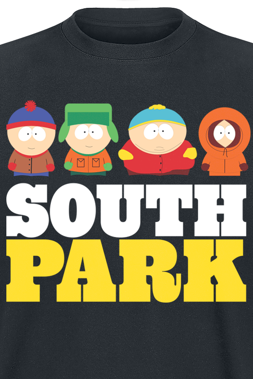 Artikel klicken und genauer betrachten! - Offizieller & Lizenzierter Fanartikel bei EMP South Park South Park T-Shirt für Herren in den Größen S, M, L, XL, XXL, 3XL, 4XL, 5XL verfügbar.Details:Farbe: schwarzMuster: UniHauptmaterial: 100% BaumwollePassform: RegularÄrmelform: Normaler ÄrmelÄrmellänge: Kurzer ÄrmelAusschnitt: RundhalsKragenform: Kragenlos | im Online Shop kaufen