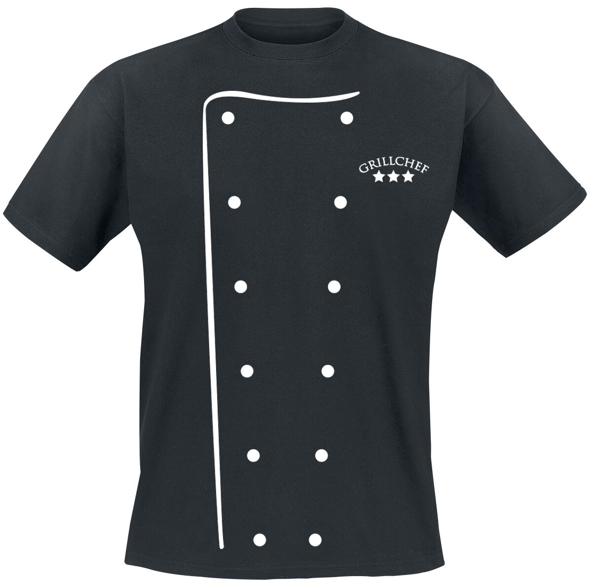Food Grillchef T-Shirt schwarz in 4XL