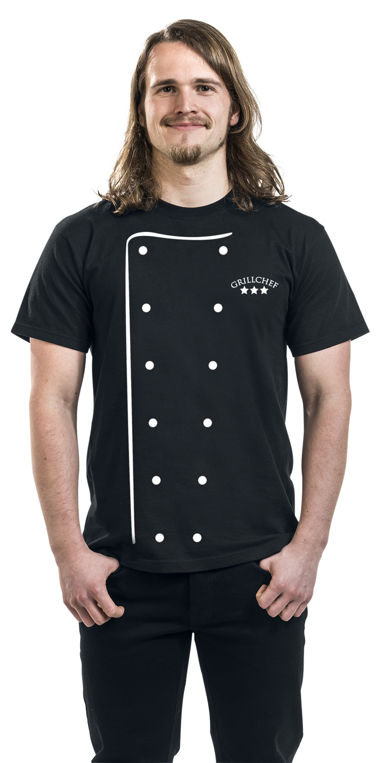 Food Grillchef T-Shirt schwarz