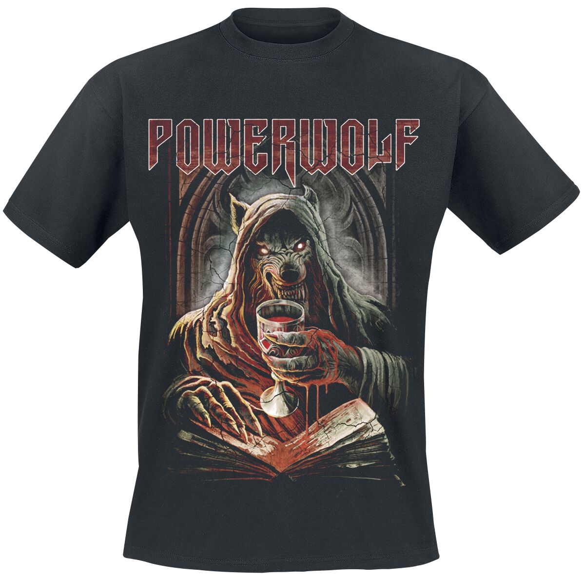 Powerwolf T-Shirt - Your Blood - S bis XXL - für Männer - Größe M - schwarz  - Lizenziertes Merchandise!