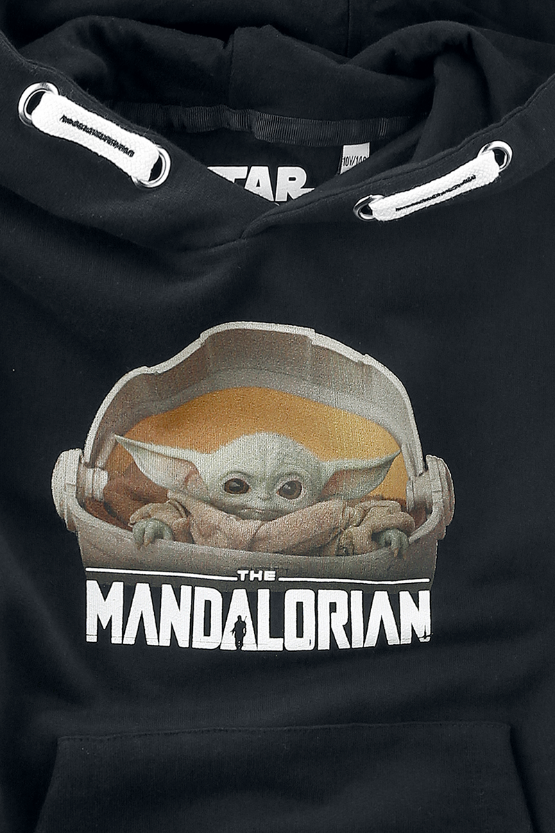 Star Wars Kids - The Mandalorian - Grogu Kapuzenpullover schwarz