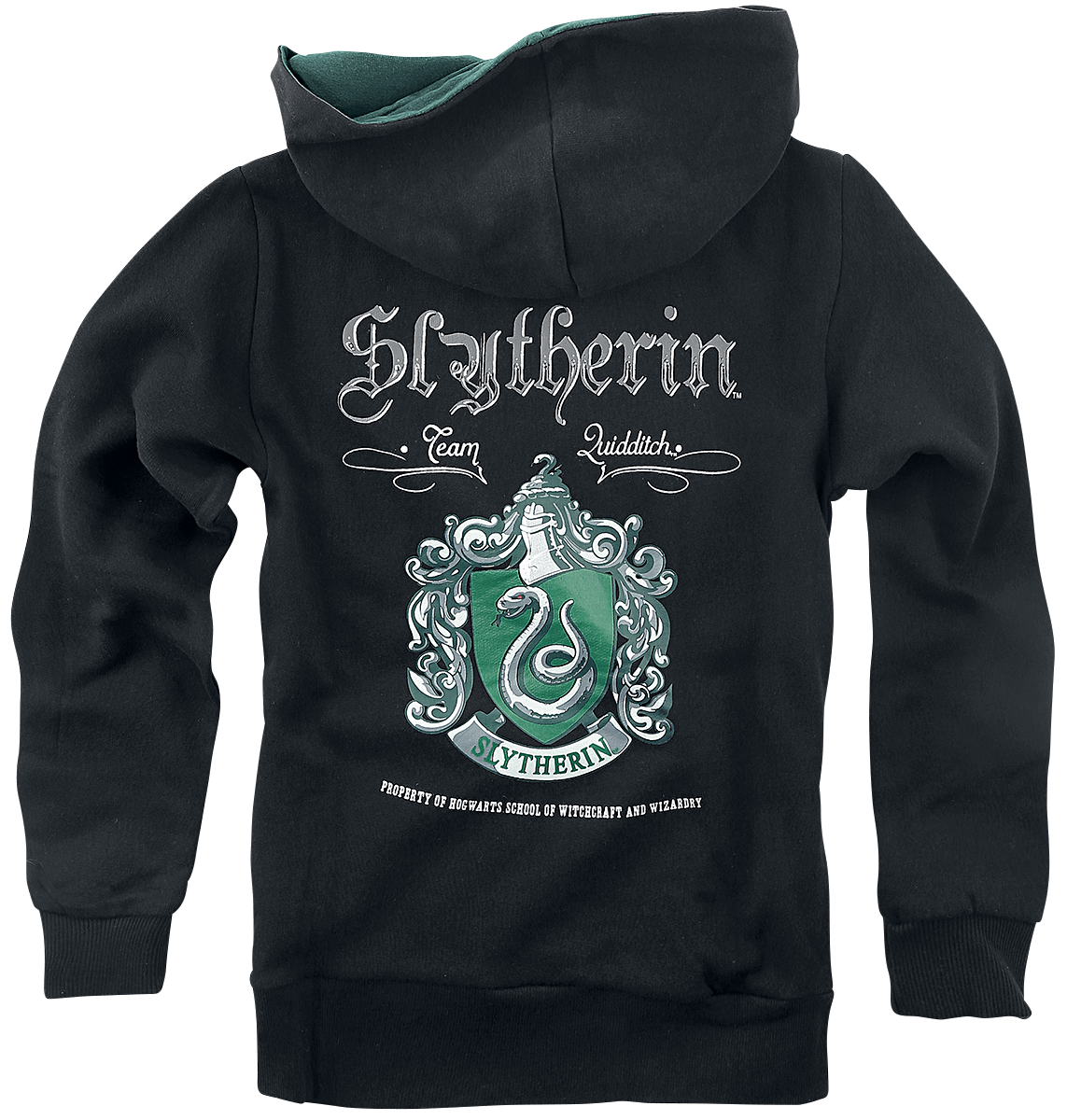 Harry Potter Kids - Slytherin Kapuzenpullover schwarz