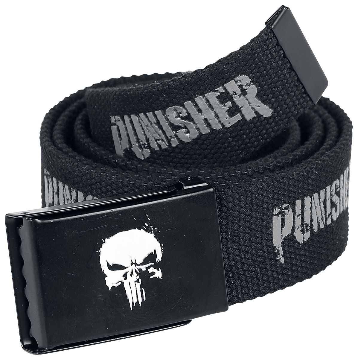 The Punisher - Marvel Gürtel - Skull - für Männer - schwarz  - EMP exklusives Merchandise!