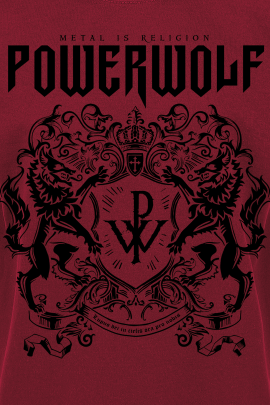Powerwolf Logo (red) T-Shirt rot