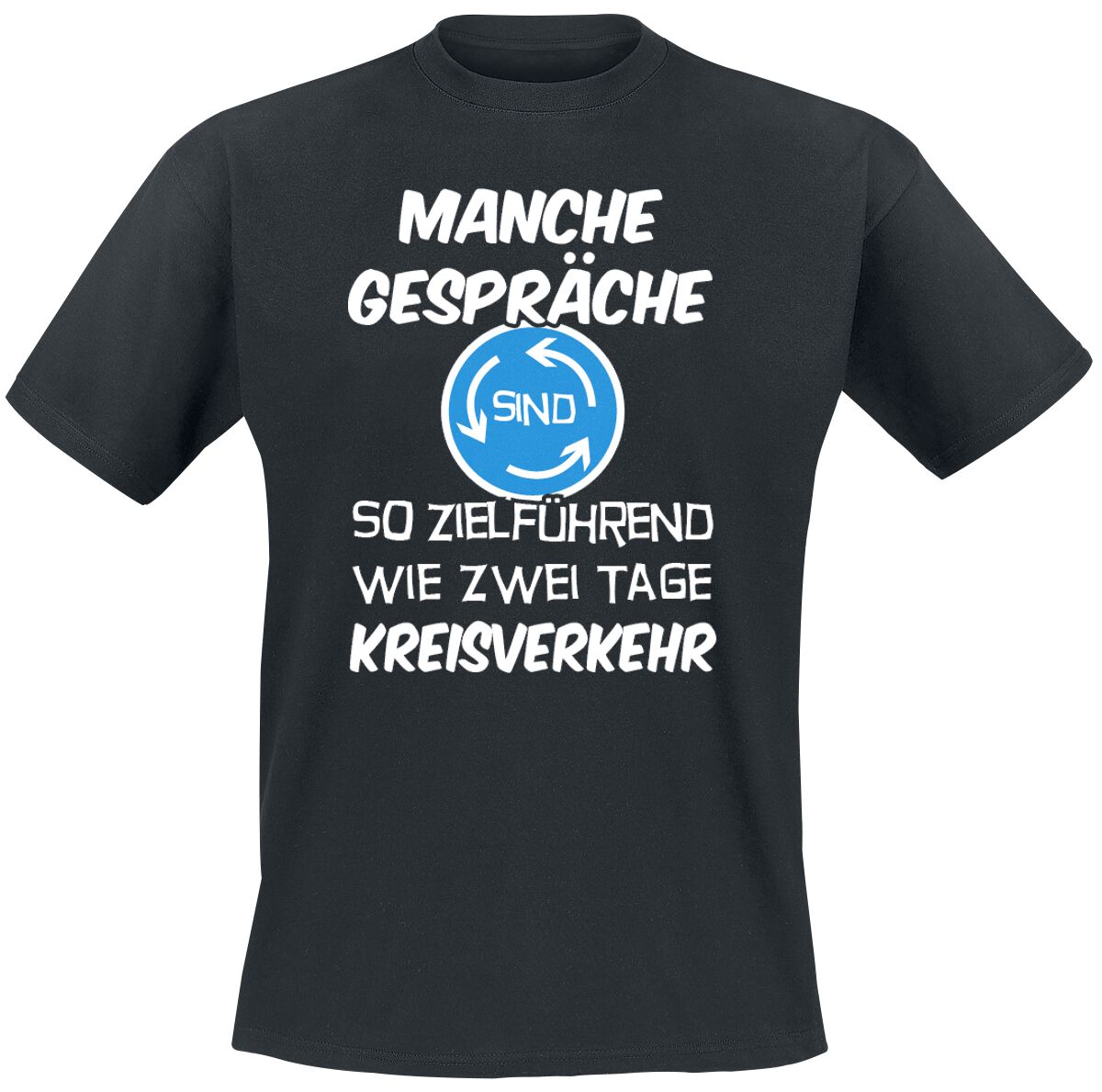 Sprüche T-Shirt - Manche Gespräche - M bis 4XL - für Männer - Größe L - schwarz