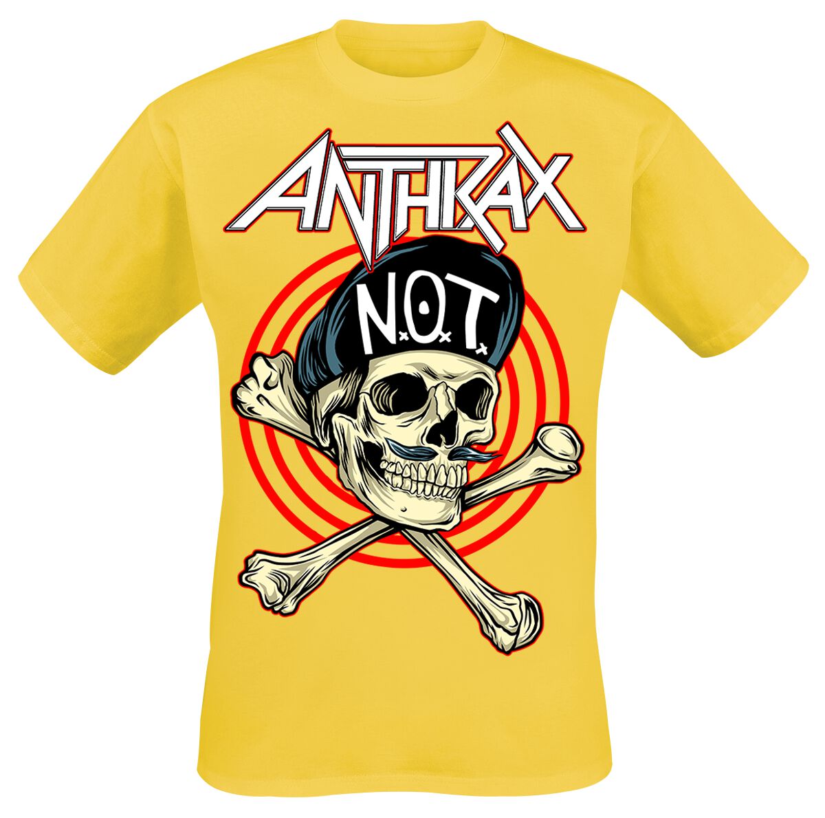 Anthrax T-Shirt - Not Man - S bis XXL - für Männer - Größe XXL - gelb  - Lizenziertes Merchandise!