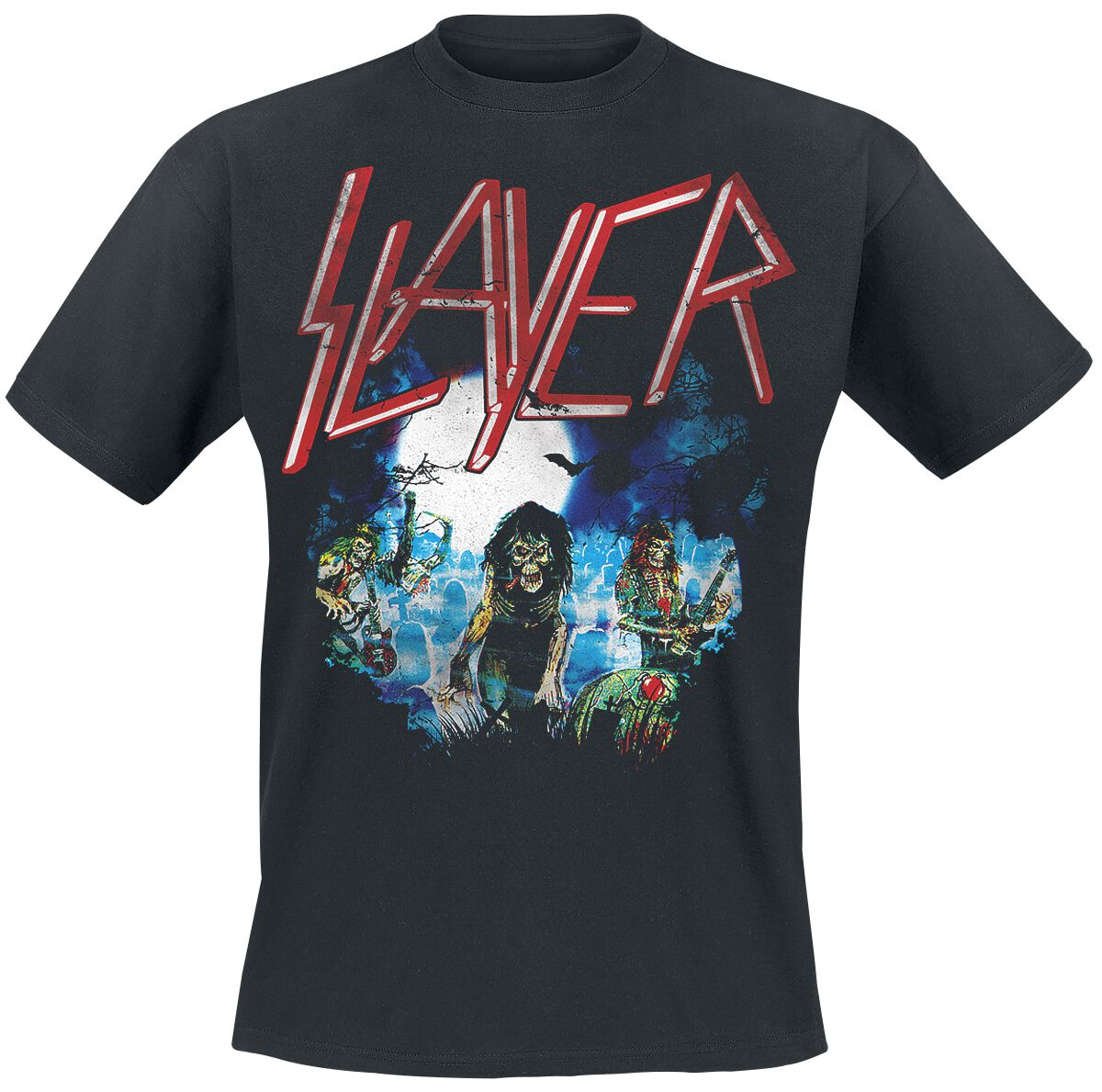 Slayer T-Shirt - Live Undead 84 - S bis XXL - für Männer - Größe L - schwarz  - Lizenziertes Merchandise!
