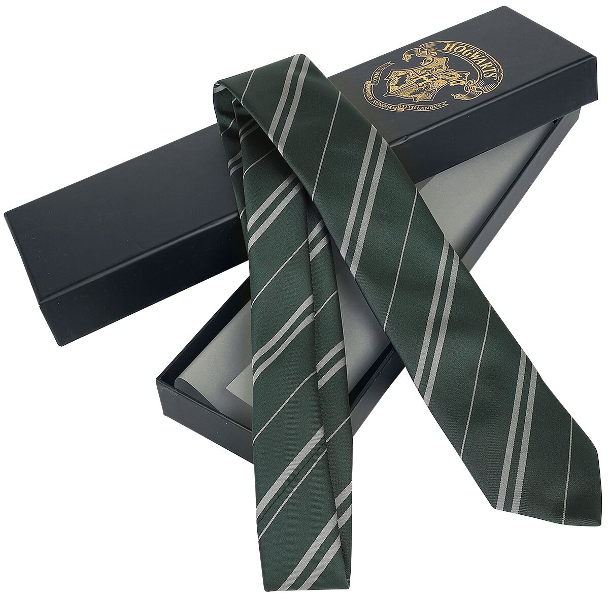 Harry Potter Krawatte - Slytherin - für Männer - grün/grau  - Lizenzierter Fanartikel