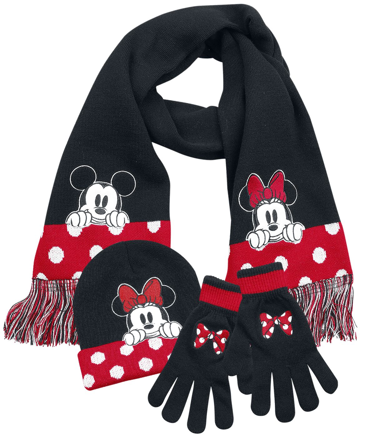 Mickey Mouse Minnie Mouse - Dots & Bows Scarf multicolour