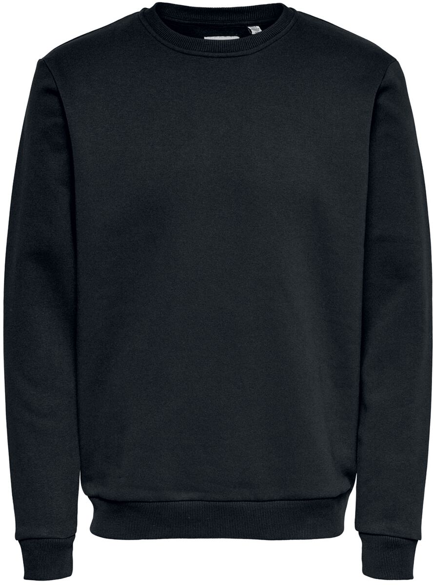 Image of Felpa di ONLY and SONS - Ceres Life Crew Neck - S a XXL - Uomo - nero