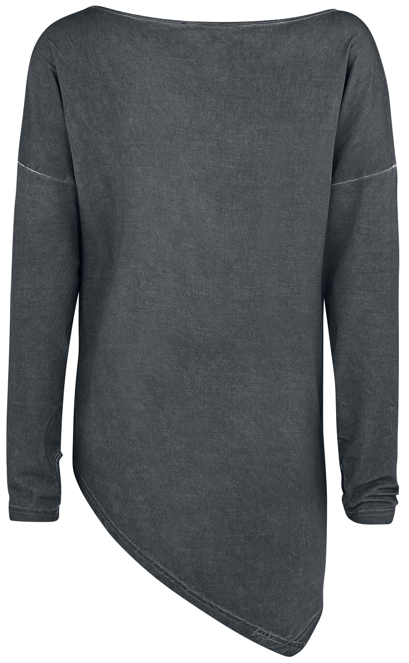 Rockupy Asymetric Longsleeve Langarmshirt grün