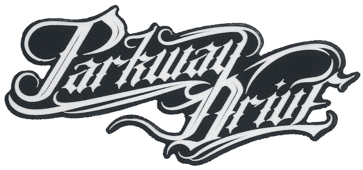 Levně Parkway Drive Parkway Drive Logo nášivka cerná/bílá