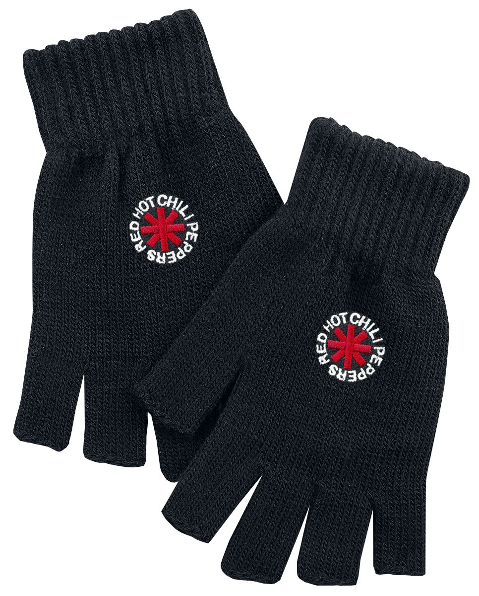Image of Red Hot Chili Peppers Asterisk Fingerlose-Handschuhe schwarz