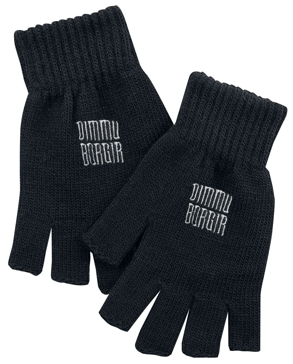 Dimmu Borgir Kurzfingerhandschuhe Logo schwarz Lizenziertes Merchandise!  - Onlineshop EMP