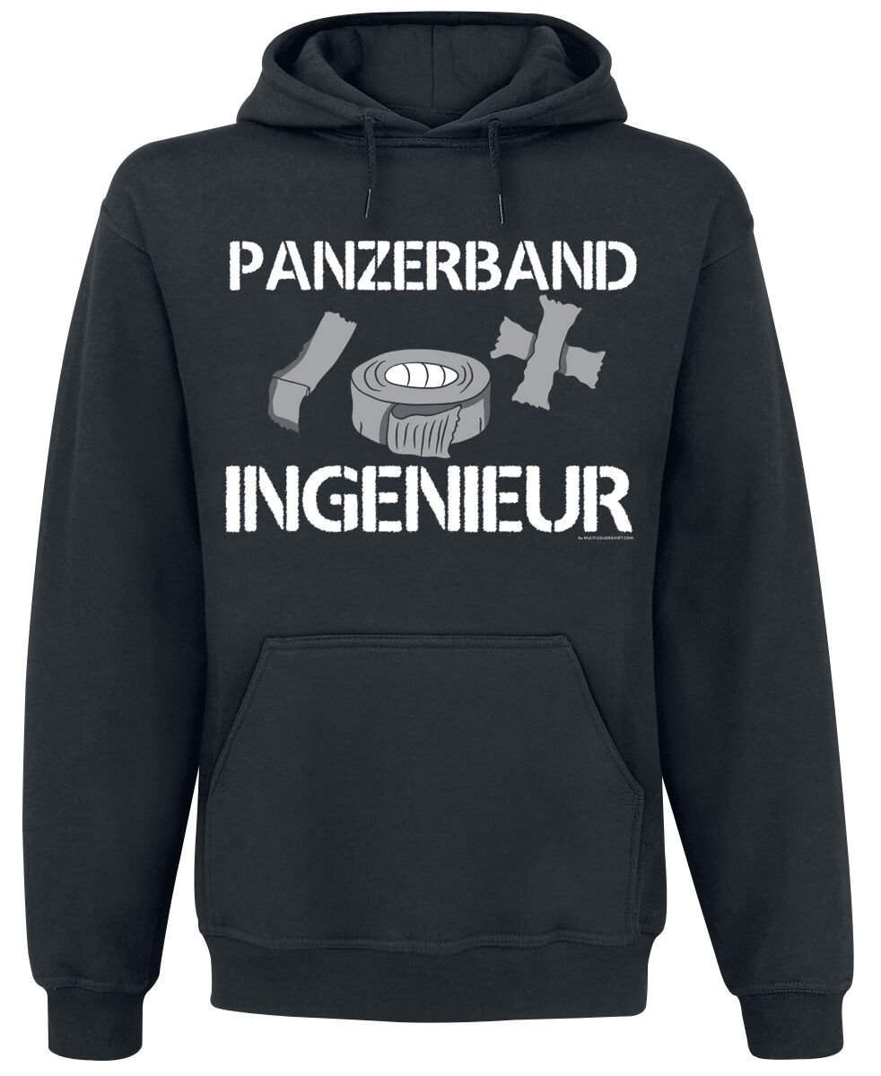 Beruf & Karriere Panzerband Ingenieur Kapuzenpullover schwarz Beruf & Karriere Panzerband Ingenieur Kapuzenpullover schwarz