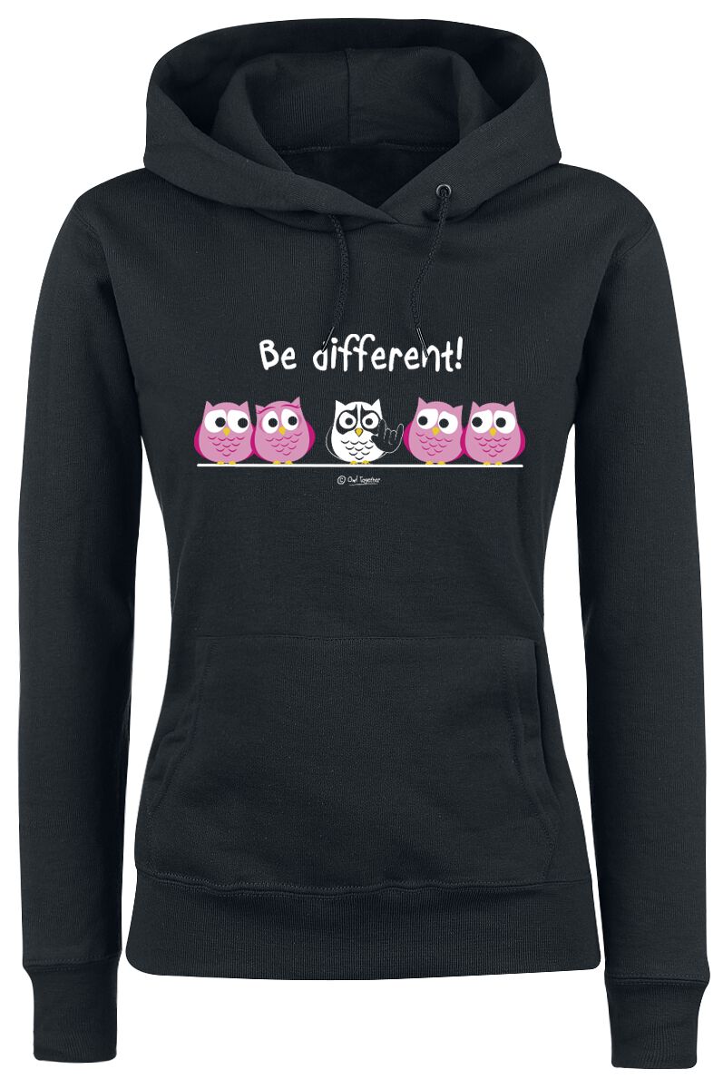 Sweat-shirt à capuche Fun de Be Different! - Be Different! - Metal - S à XXL - pour Femme - noir