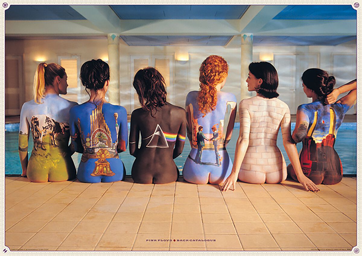Image of Pink Floyd Back Catalogue Poster multicolor
