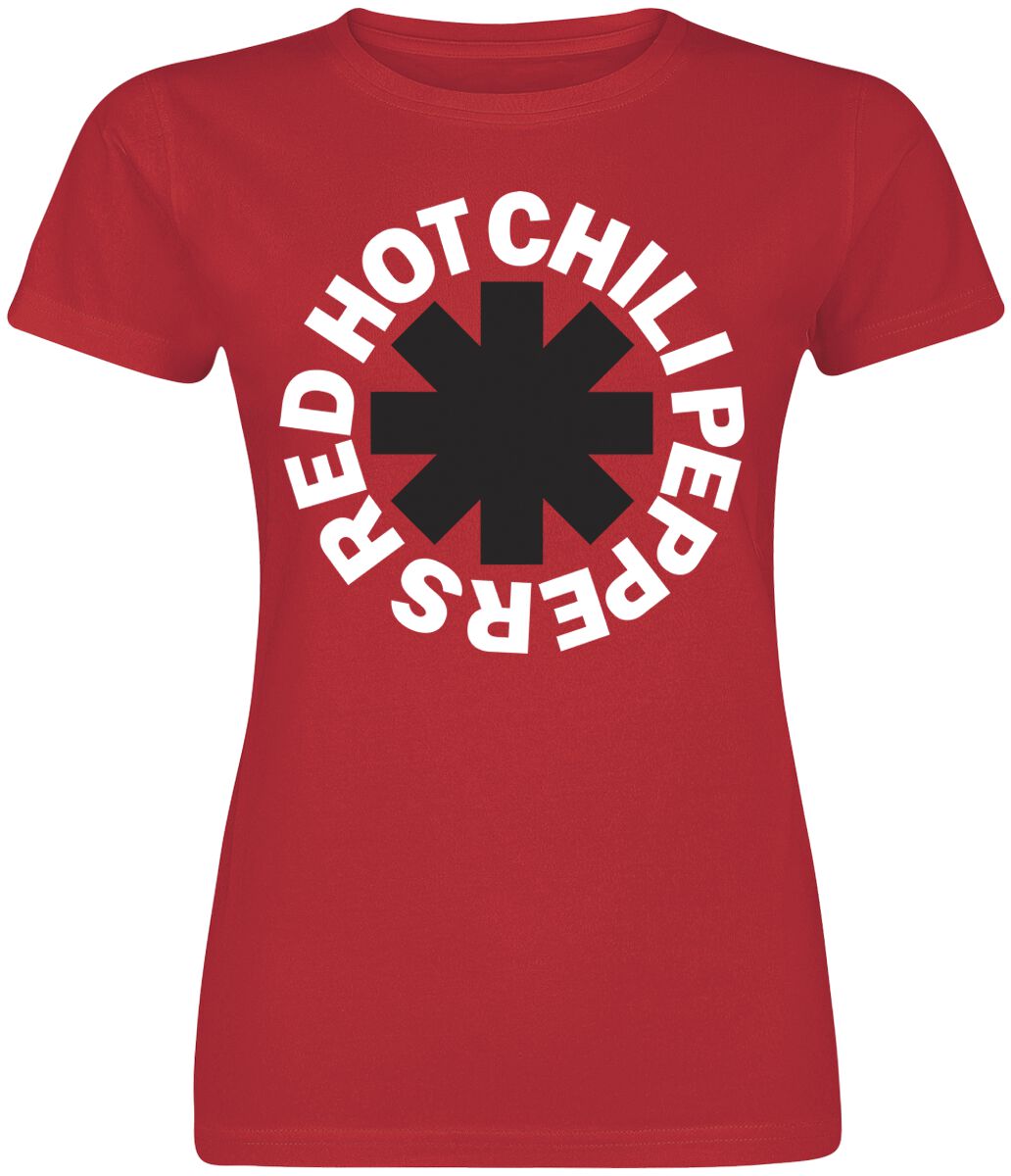 Image of Red Hot Chili Peppers Classic Logo Girl-Shirt rot