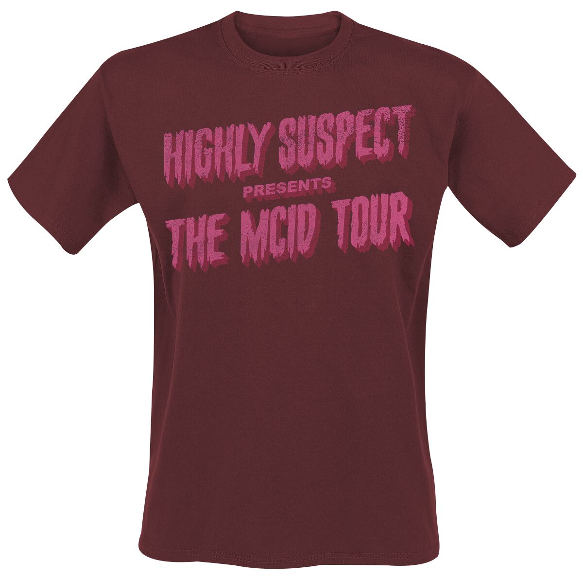 Image of Highly Suspect Highly Suspect Slimy Tour T-Shirt T-Shirt dunkelrot