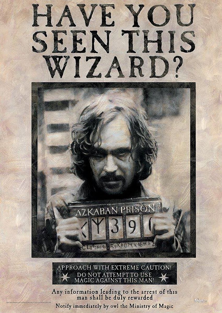 3700789234289 - Wanted Sirius Black Poster multicolor