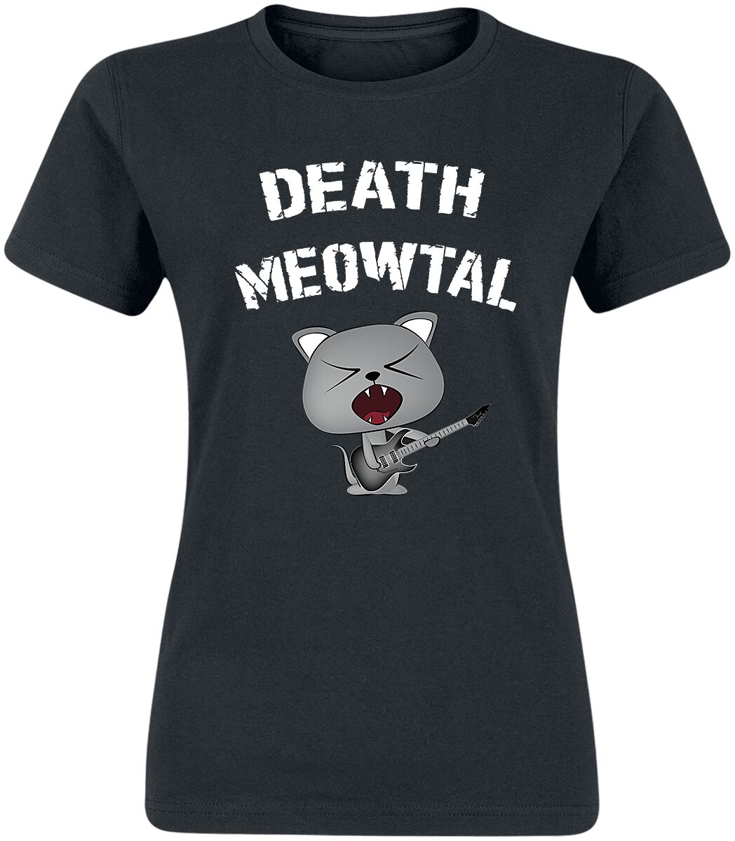 Death Meowtal  T-Shirt black