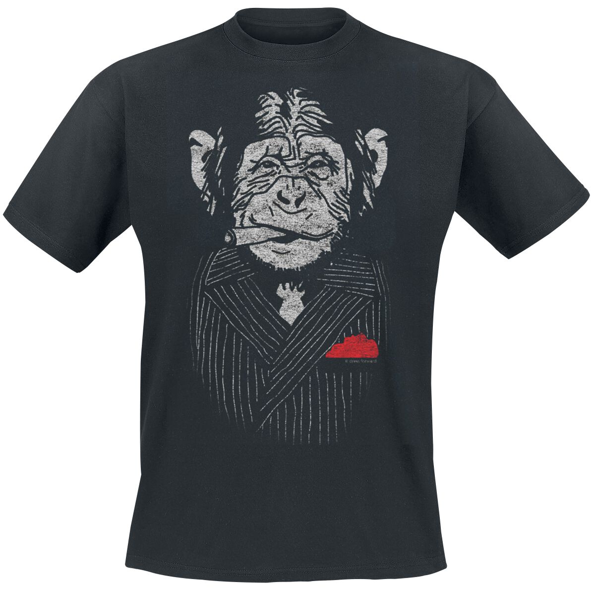 Tierisch Mafia Ape T-Shirt schwarz in 4XL