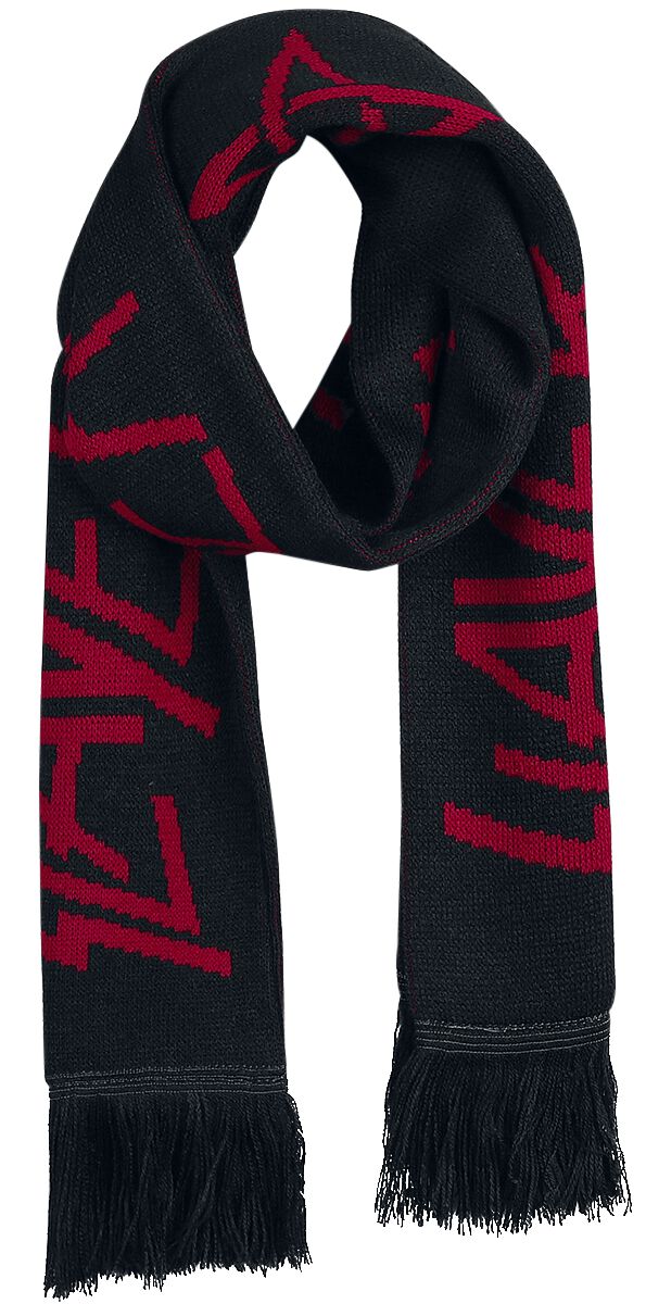 Slayer  - Logo - Skjerf - Unisex - svart rød