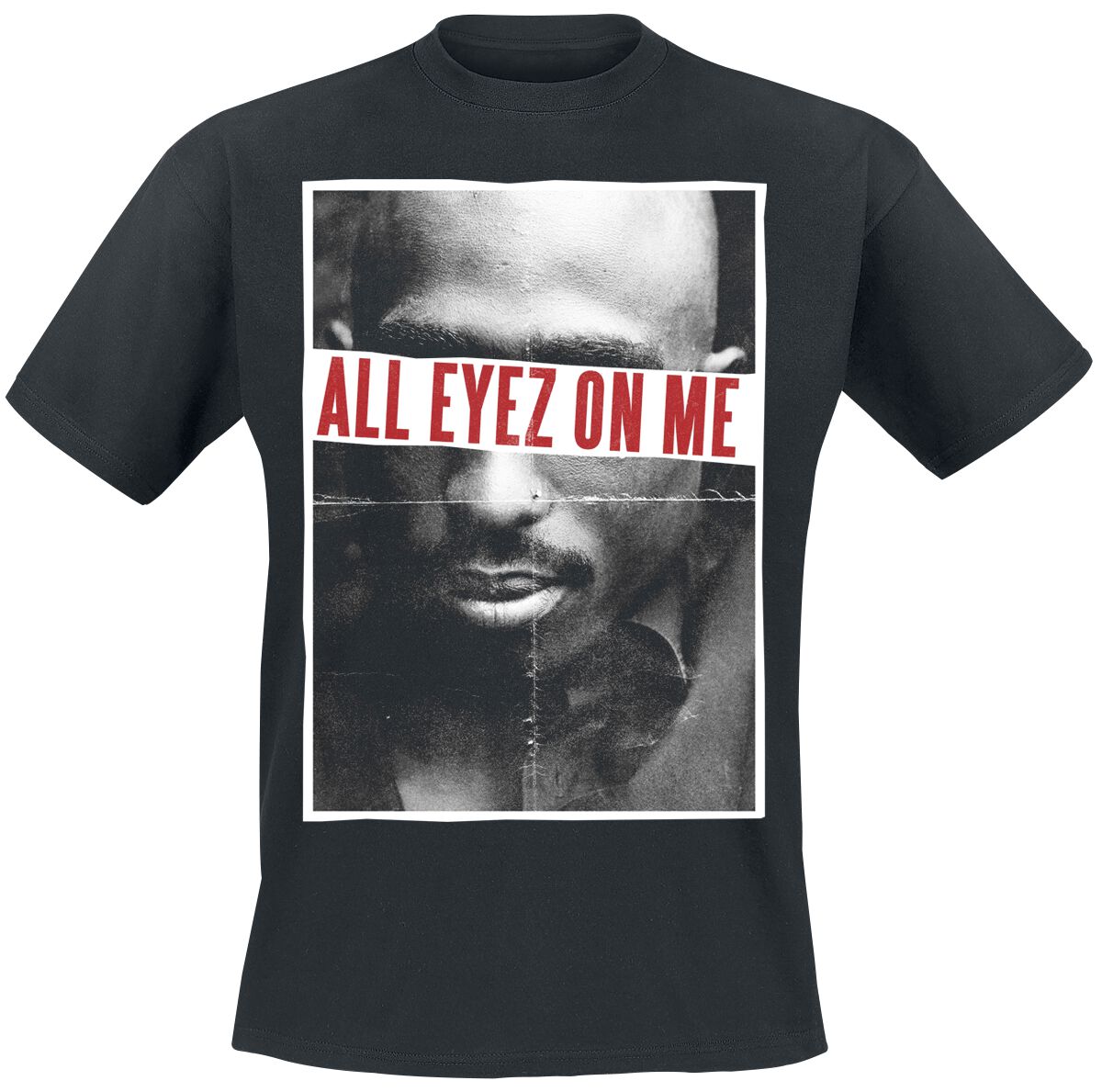 Tupac Shakur T-Shirt - All Eyez On Me - XL bis XXL - für Männer - Größe XL - schwarz  - Lizenziertes Merchandise!