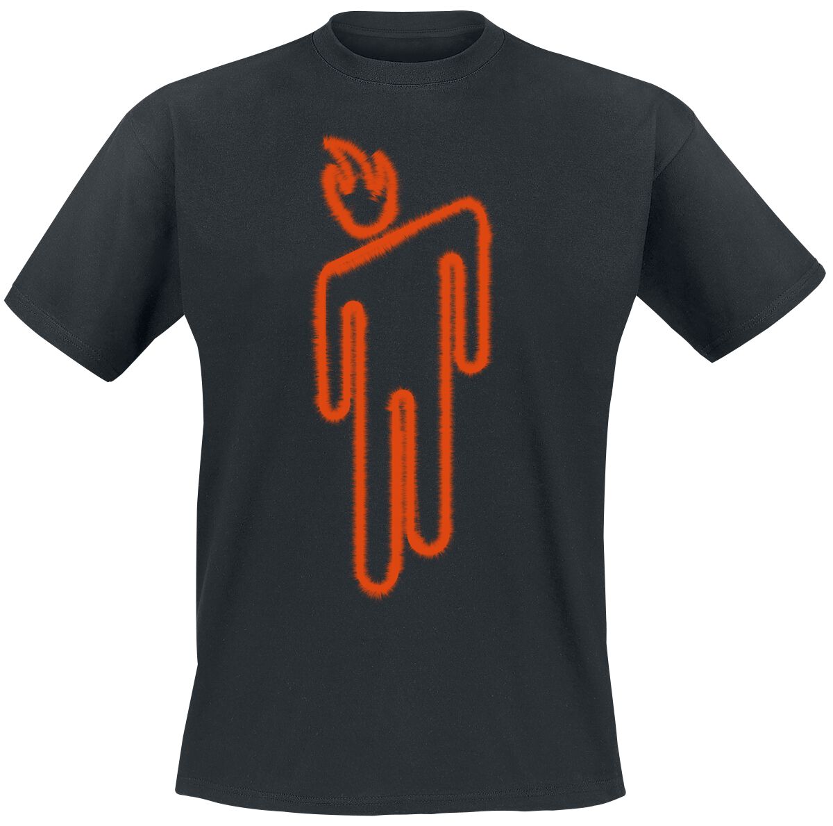 Billie Eilish T-Shirt - Fire Blohsh - S bis M - für Männer - Größe S - schwarz  - Lizenziertes Merchandise!