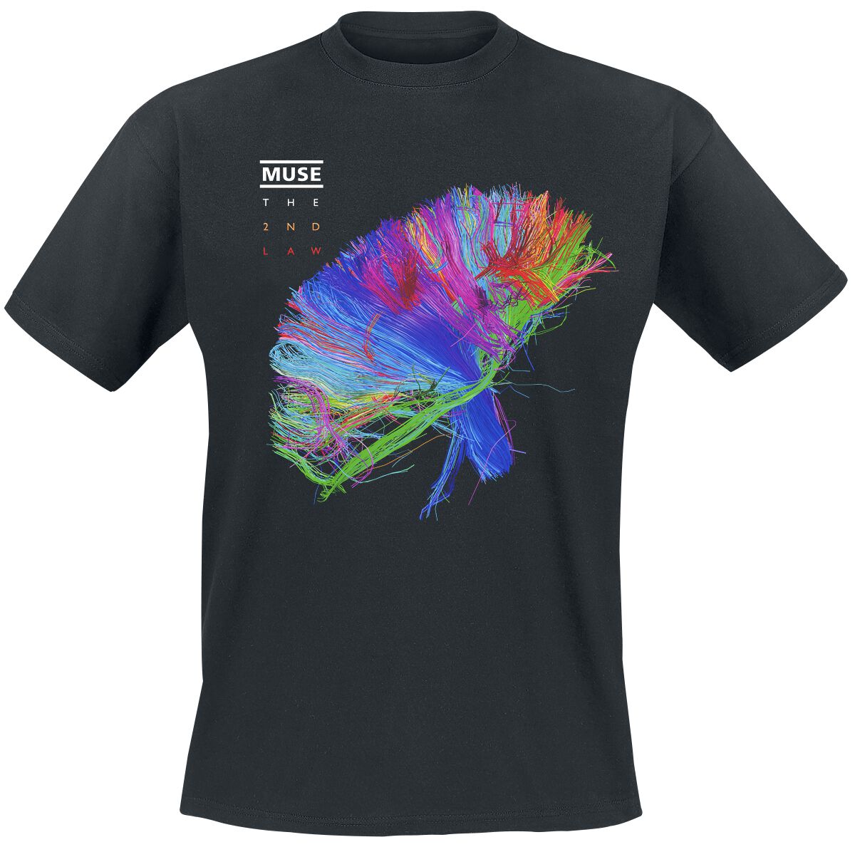 Muse T-Shirt - The 2nd Law Album - XL bis XXL - für Männer - Größe XL - schwarz  - Lizenziertes Merchandise!