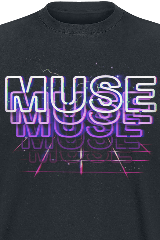 Muse Lightning Babe T-Shirt schwarz