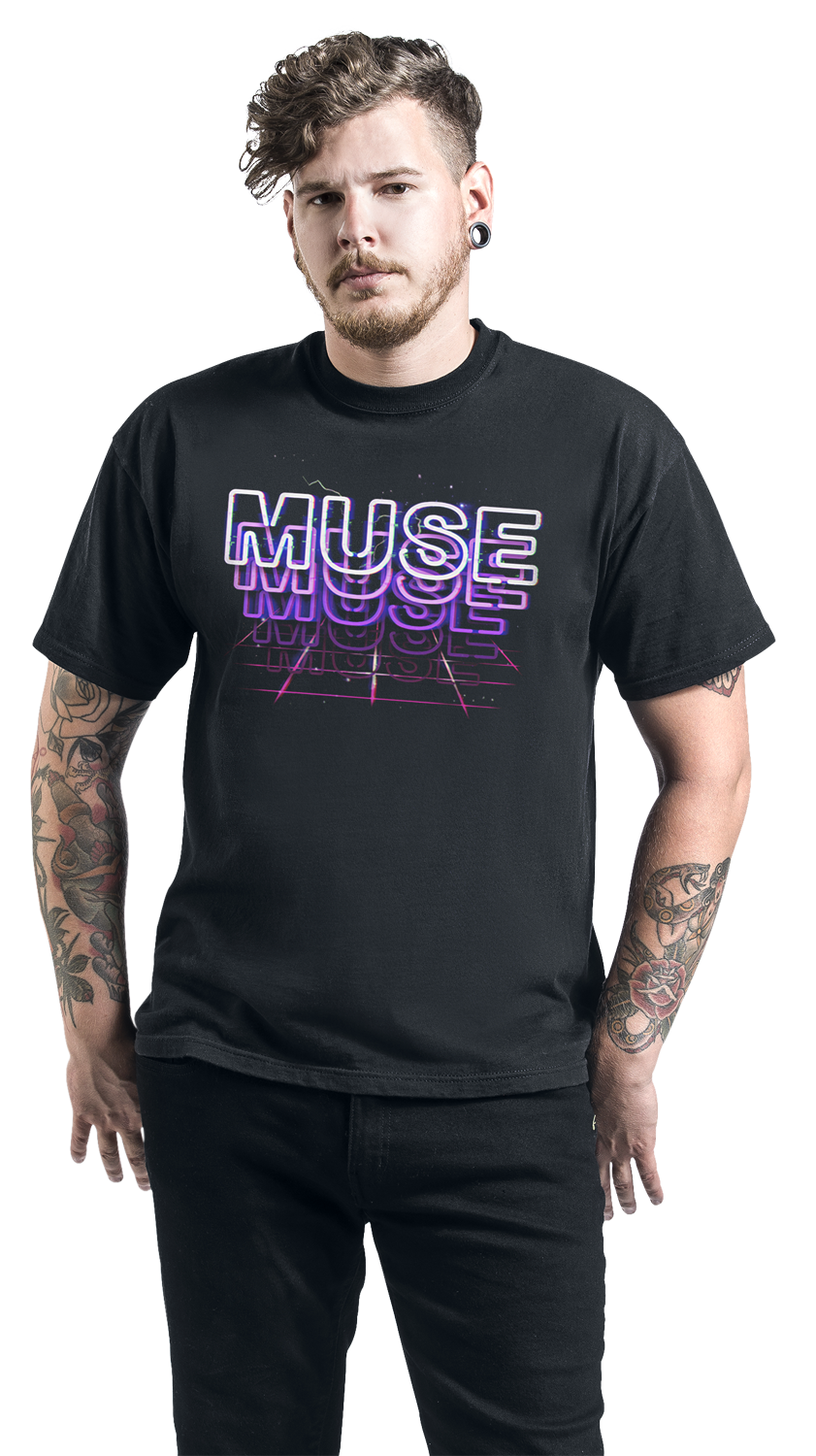 Muse Lightning Babe T-Shirt schwarz
