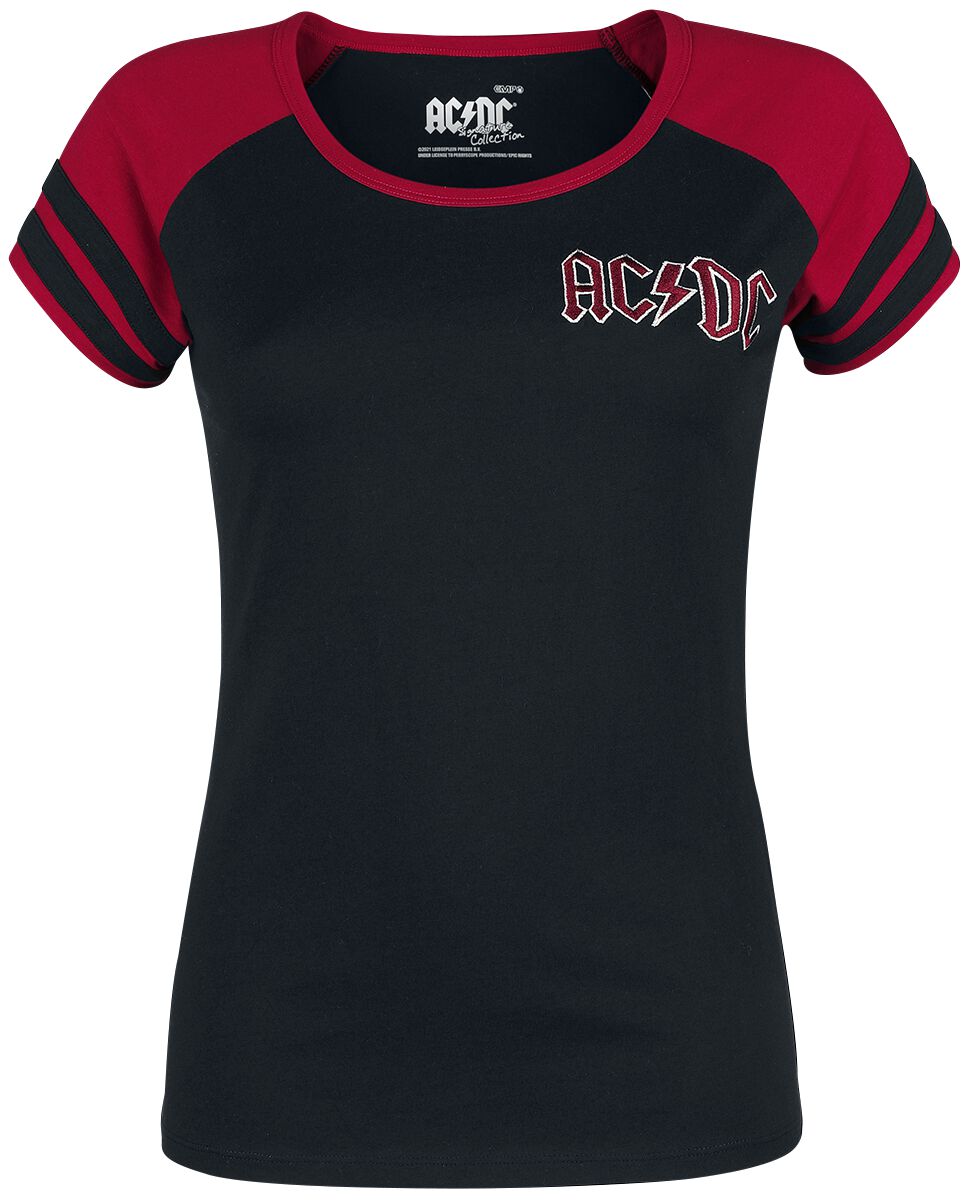 Image of AC/DC EMP Signature Collection Girl-Shirt schwarz/rot