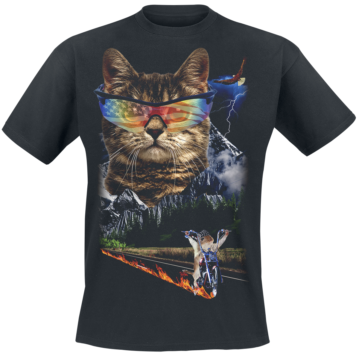 Goodie Two Sleeves - Meow For Freedom - T-Shirt - schwarz - EMP Exklusiv!