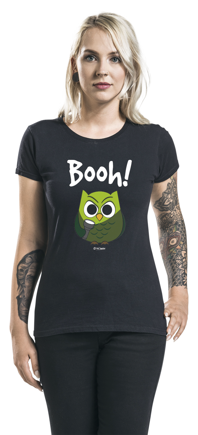 Tierisch Booh! T-Shirt schwarz