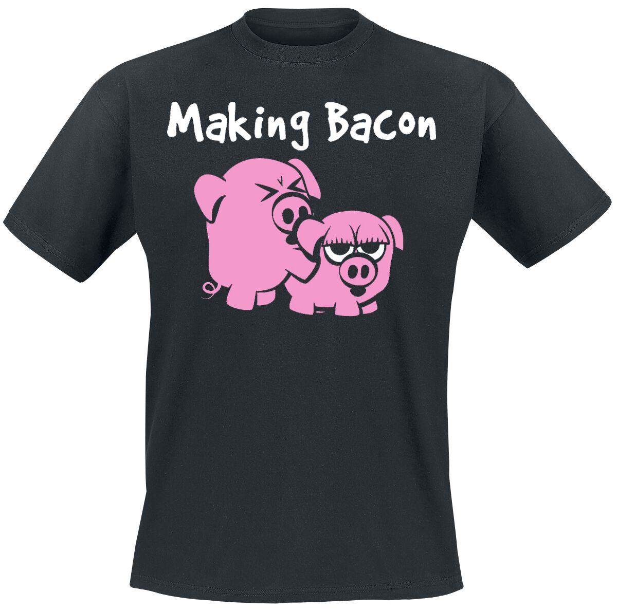 Levně Tierisch Making Bacon Tričko černá