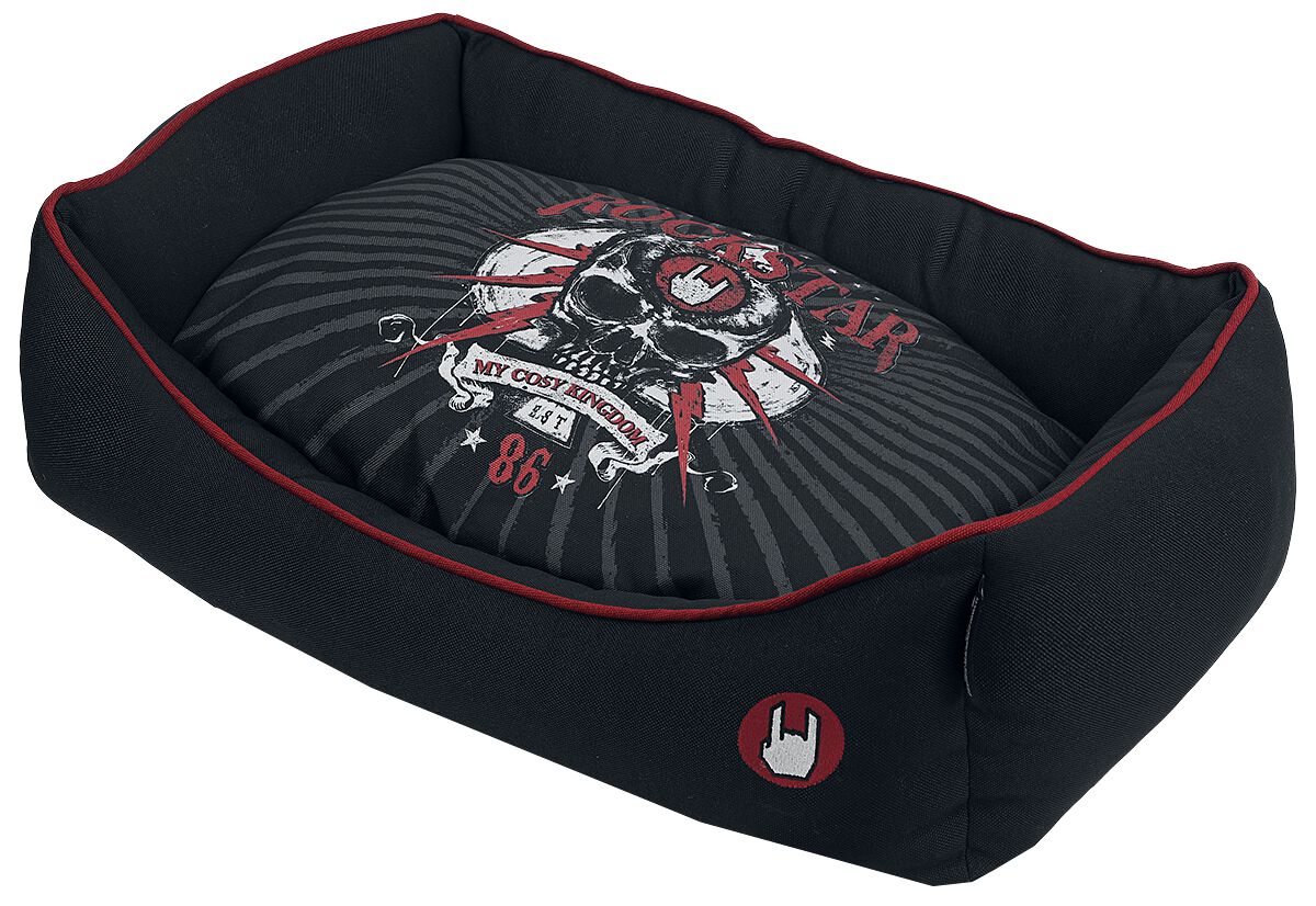 EMP Special Collection Rockstar - Dog Bed Pet Supplies black red