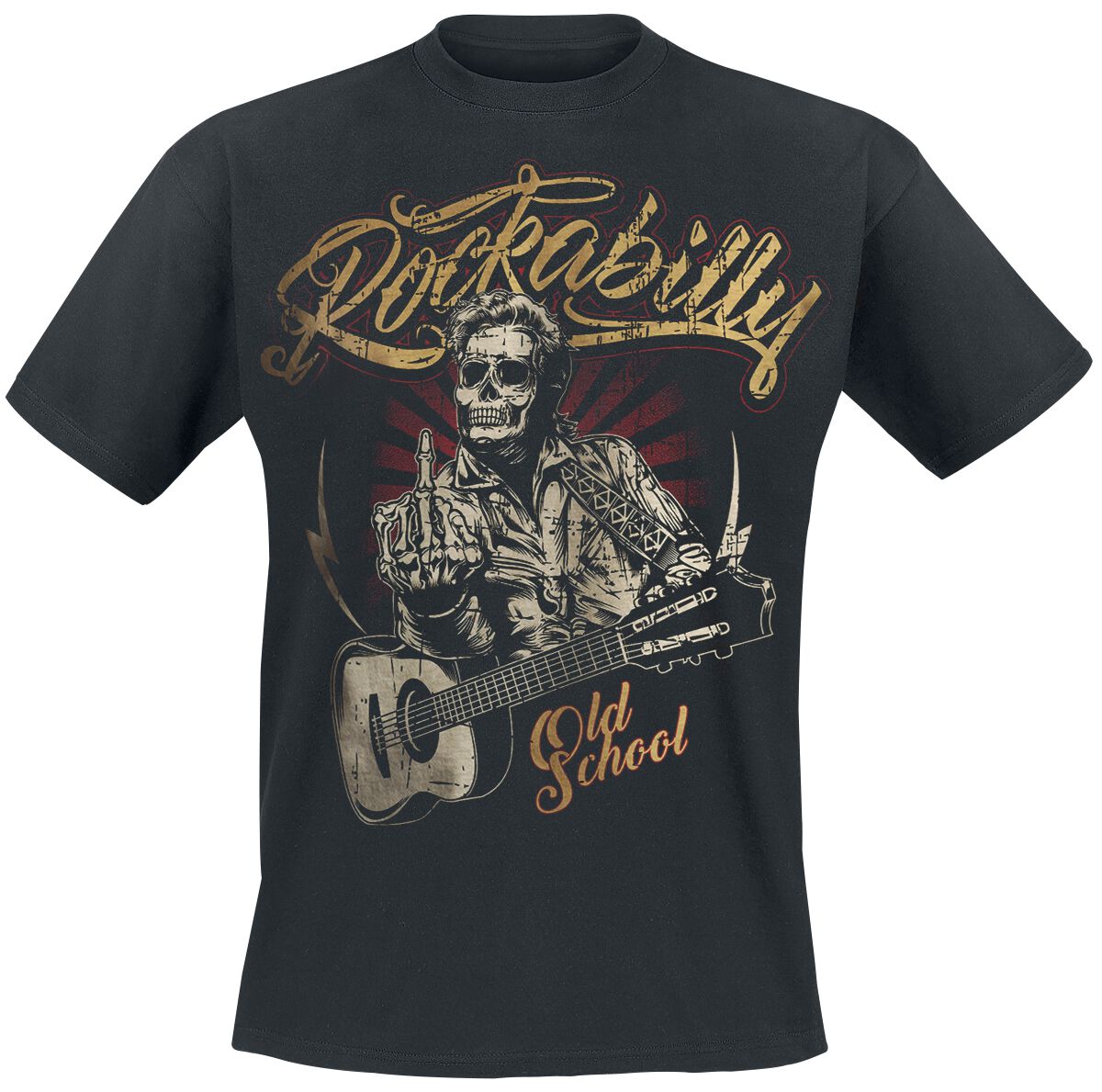 Gasoline Bandit - Rockabilly T-Shirt - Old School - S bis XXL - für Männer - Größe L - schwarz