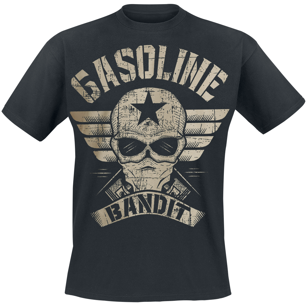 Gasoline Bandit - Wing Logo - T-Shirt - schwarz