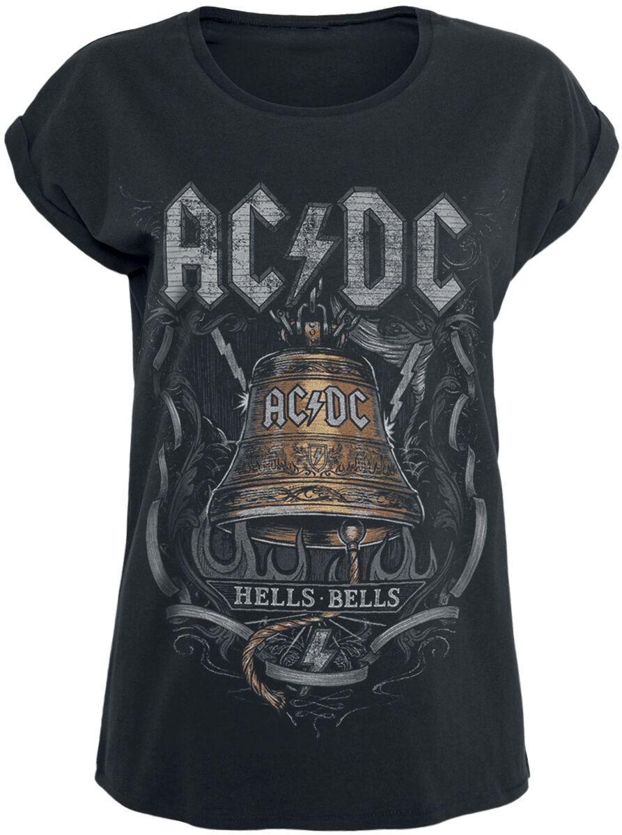 Levně AC/DC Hells Bells Dámské tričko černá