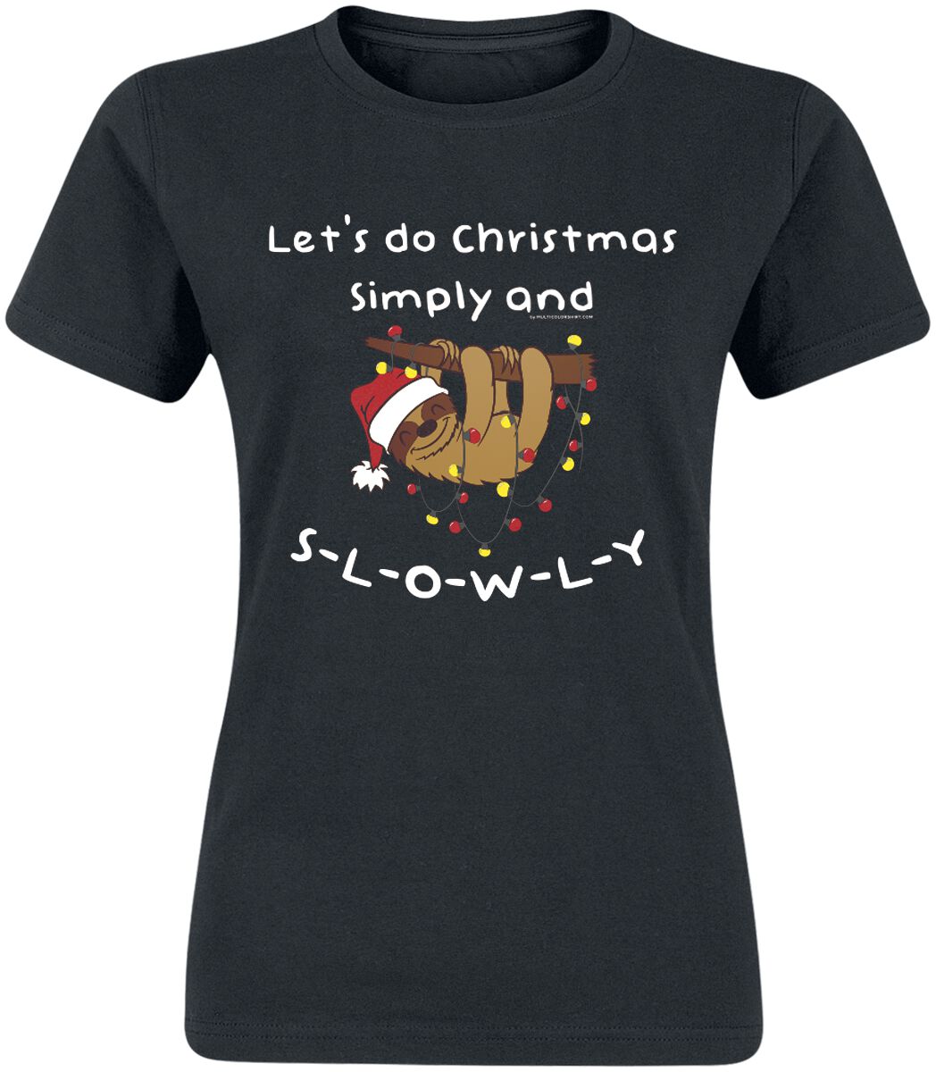 Tierisch Christmas Slowly T-Shirt black