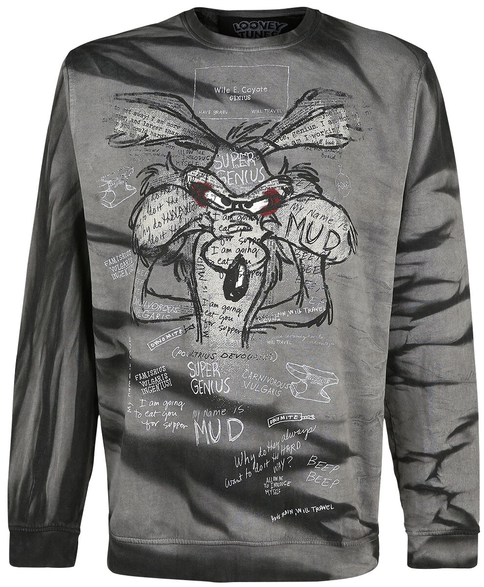 Looney Tunes Wile E. Coyote - Inner Thoughts Sweatshirt grey