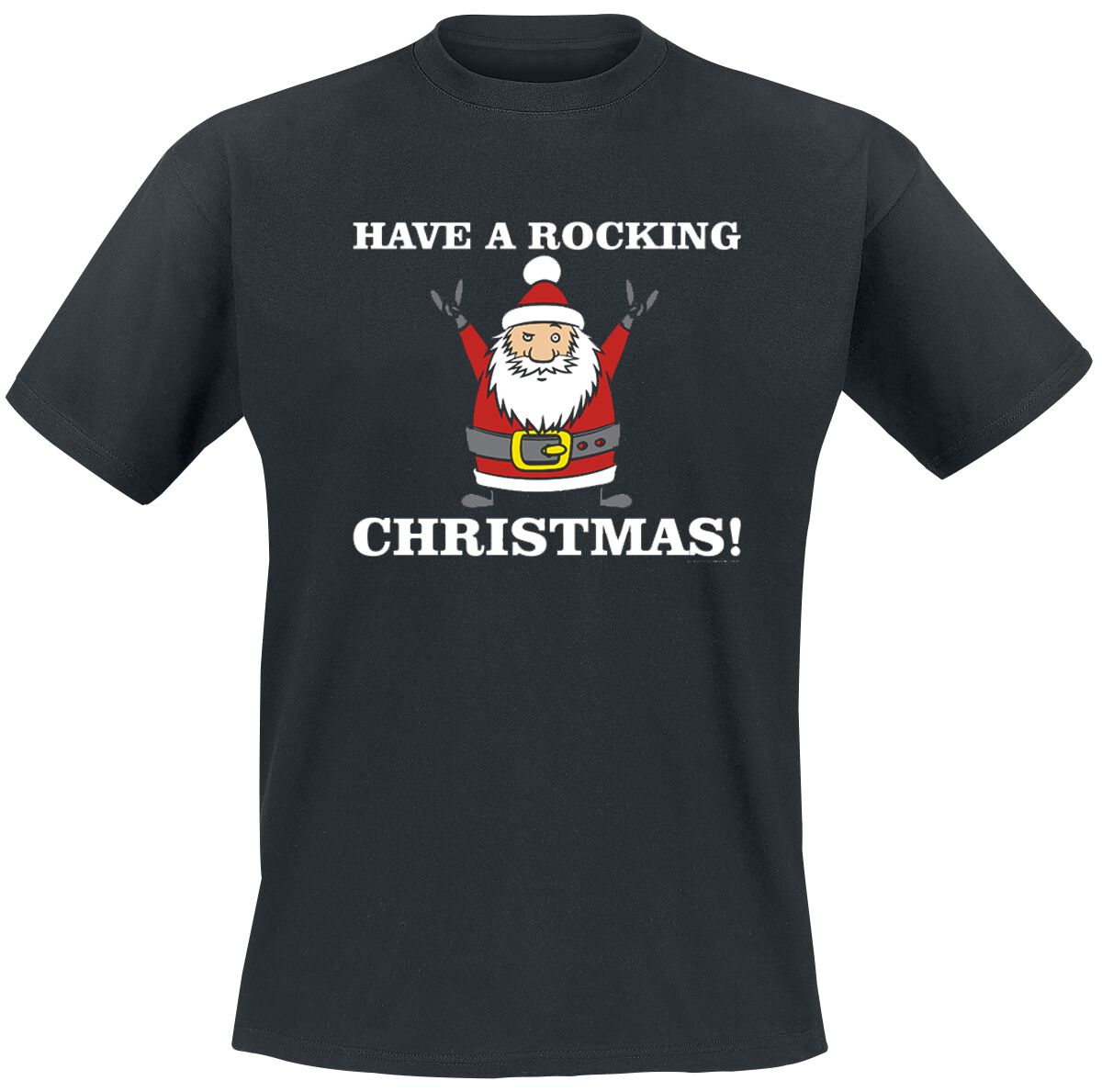 Slogans Have A Rocking Christmas! T-Shirt black