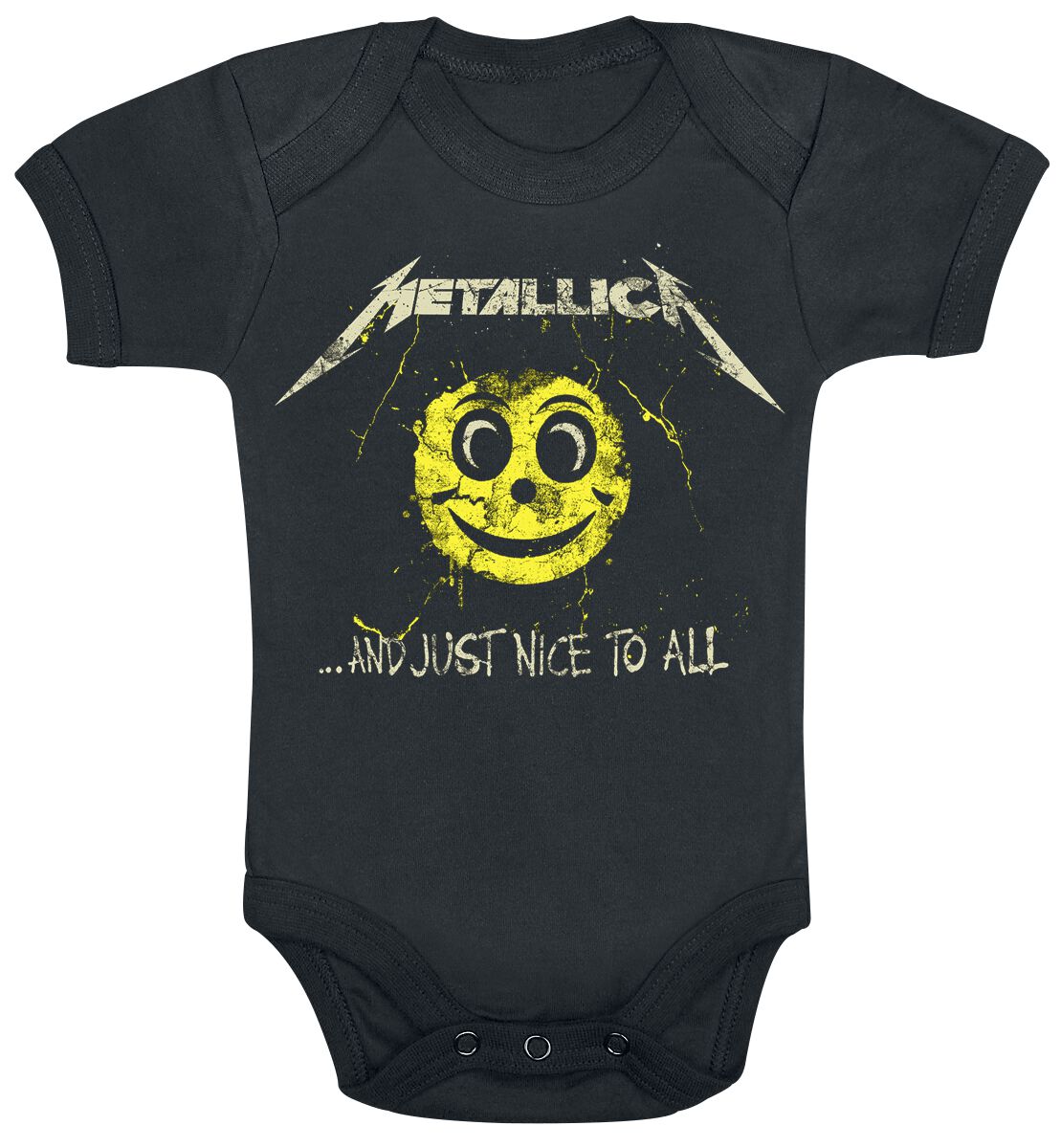 Metallica Kids - And Just Nice To All Babygrow Body black