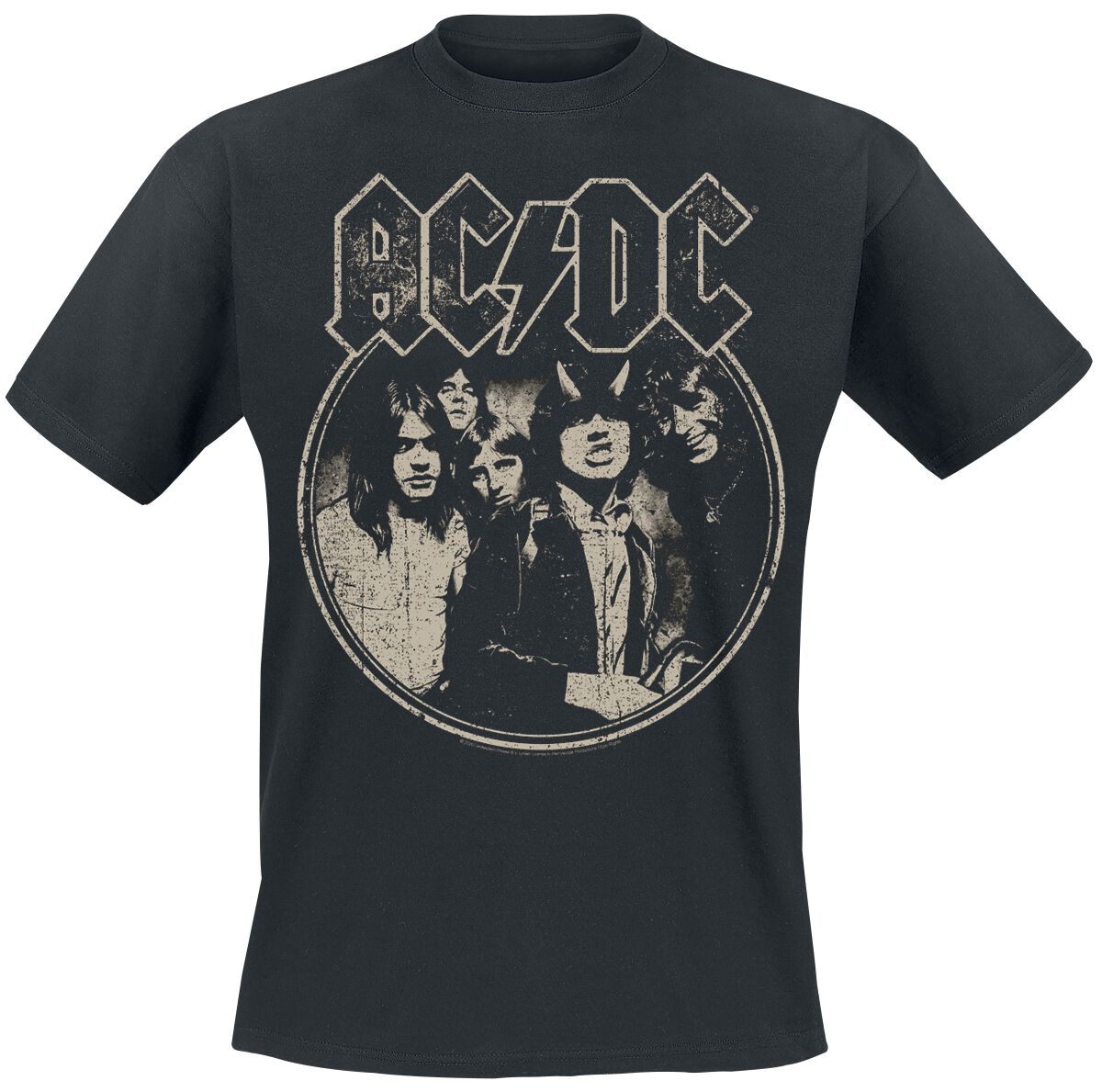 AC/DC T-Shirt - North American Tour 1979 - S bis 5XL - für Männer - Größe M - schwarz  - Lizenziertes Merchandise!