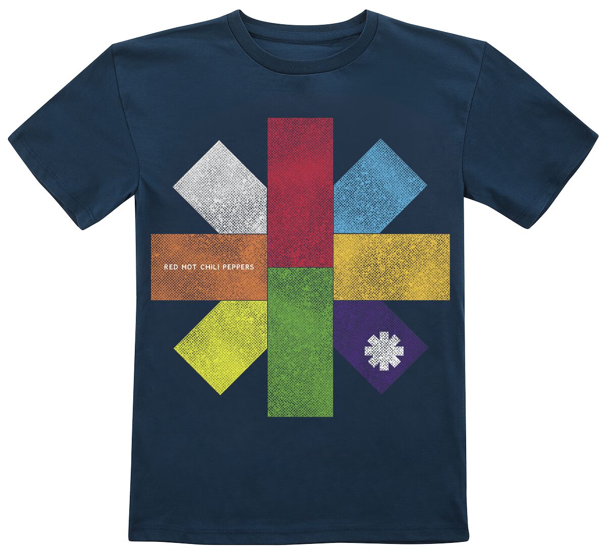 Red Hot Chili Peppers Kids - Colour Block T-Shirt navy