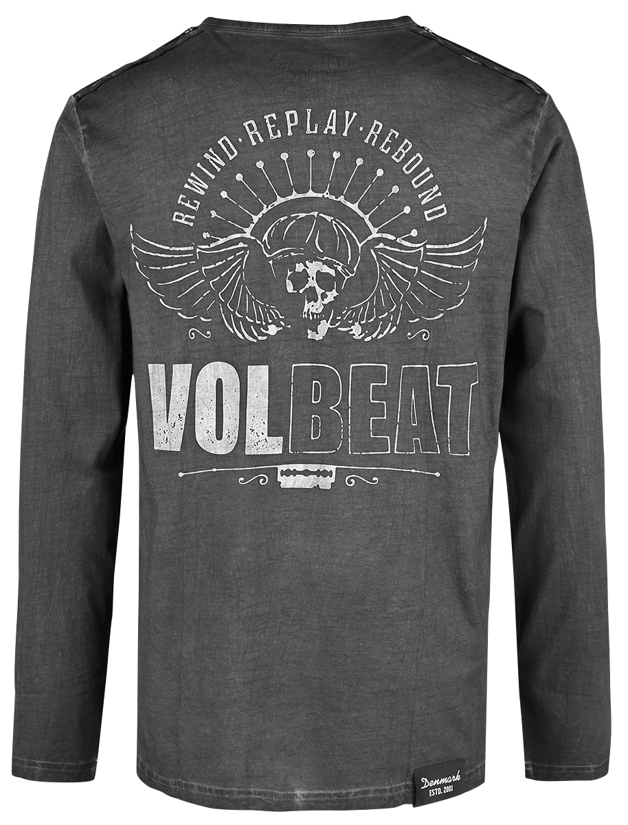 Volbeat EMP Signature Collection Langarmshirt grau - 28.90% Rabatt