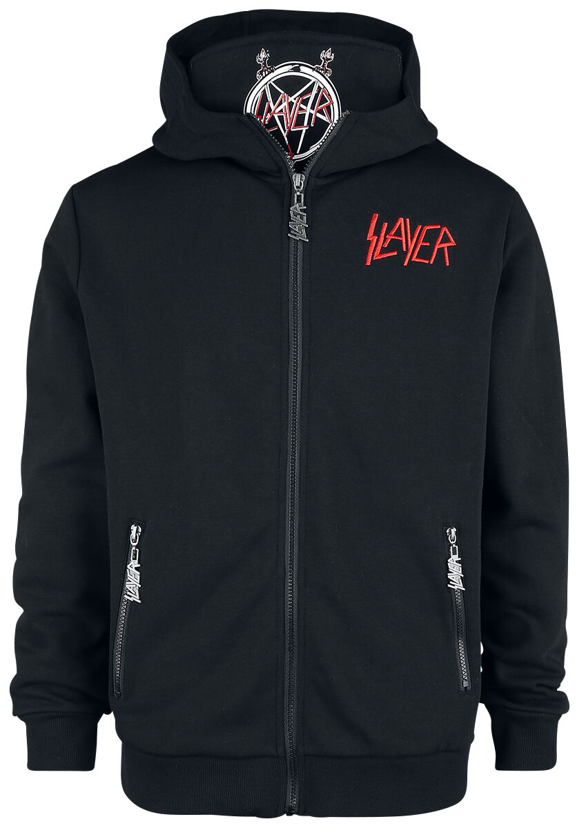 Slayer Kapuzenjacke - EMP Signature Collection - L bis 5XL - für Männer - Größe 5XL - schwarz  - EMP exklusives Merchandise!